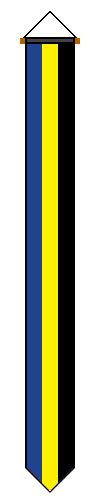 Vlag en of wimpel van de provincie Gelderland.