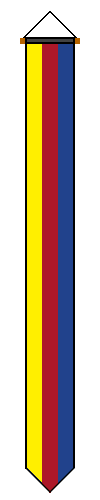 Vlag en of wimpel van de provincie Noord Holland.